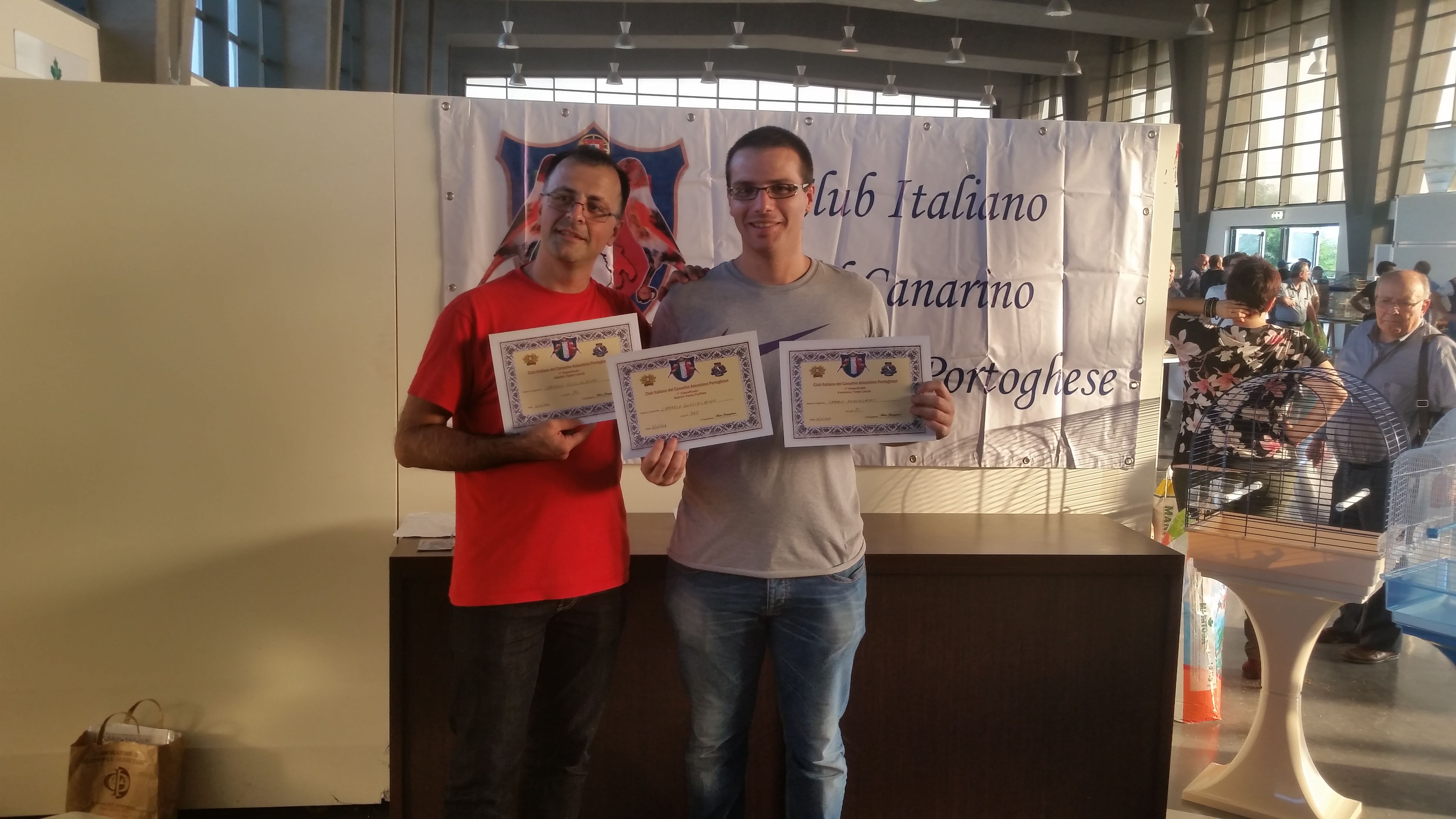 2016 -  IIa edizione  mostra specialistica C.I.C.A.P.  Carmelo Guglielmino premiato dal Presidente del C.I.C.A.P. Mario Zampaglione